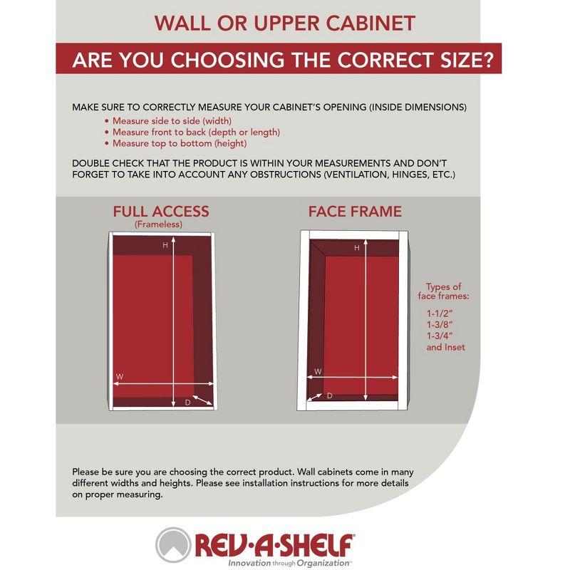 Rev-A-Shelf 15" 3 Tiered Pull Out Shelf Organizer for Kitchen Cabinets, Pantry Storage Spice Seasoning Rack, Door/ Wall Mounted, Maple Wood, 4SR-15