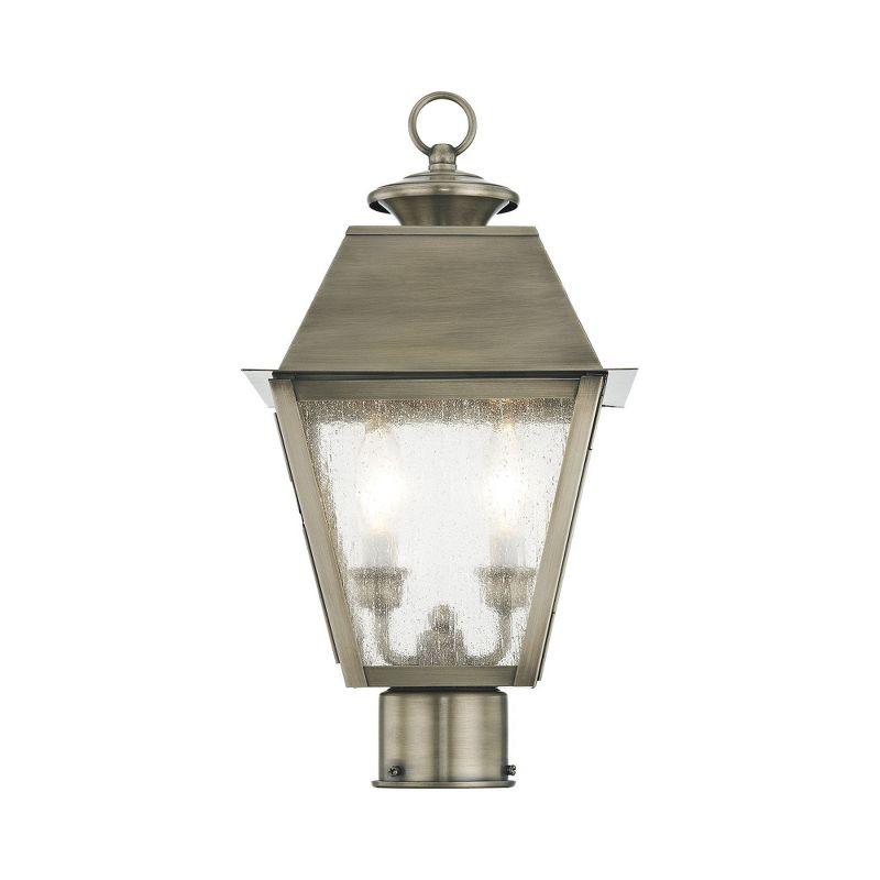Livex Lighting Mansfield 2 - Light Post Light in  Vintage Pewter