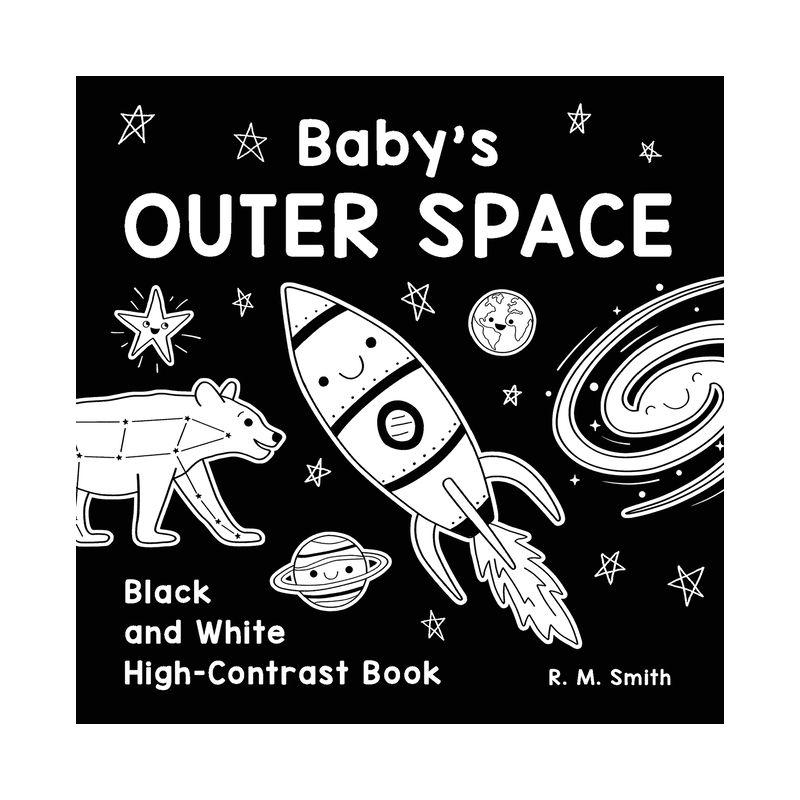 Baby's Outer Space Black and White High-Contrast Book