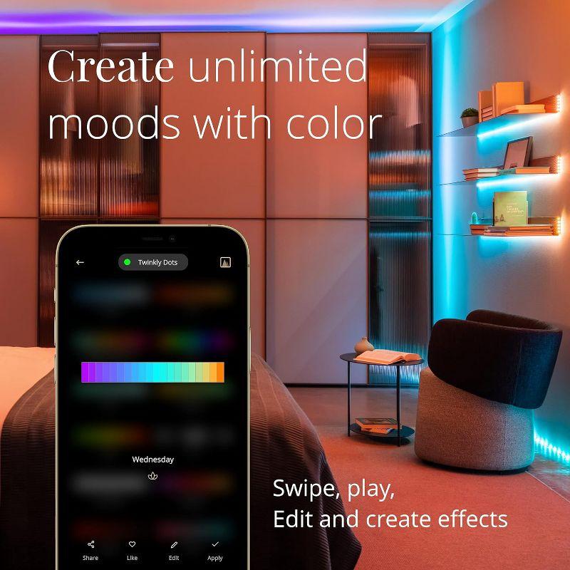 Twinkly Twinkly Smart Decoration 60 Multicolor LED App Controlled Dots Lights, Black