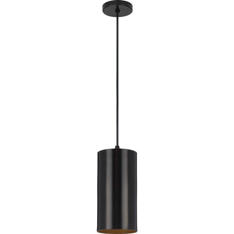 Progress Lighting, Cylinder, 1-Light, Outdoor LED Hanging Pendant, Antique Bronze, Cylinder Shade