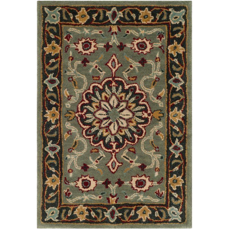 Heritage HG736 Handmade Accent Rug - 2'x3' - Grey/Charcoal - Safavieh