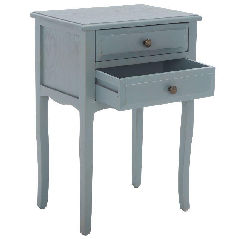 Lori Night Table Barn - AMH6576G - Blue - Safavieh Couture