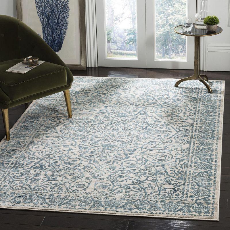 Princeton PRN714 Power Loomed Indoor Area Rug - Blue/Beige - 5'3"x7'6" - Safavieh.