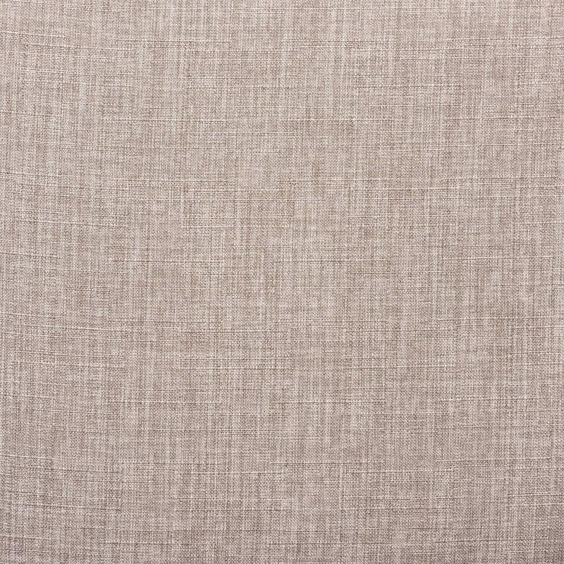 George Oliver Emsworth Mid-Century Modern 2-Piece Antique Oak Finished Armchair and Ottoman Set in Light Grey Fabric