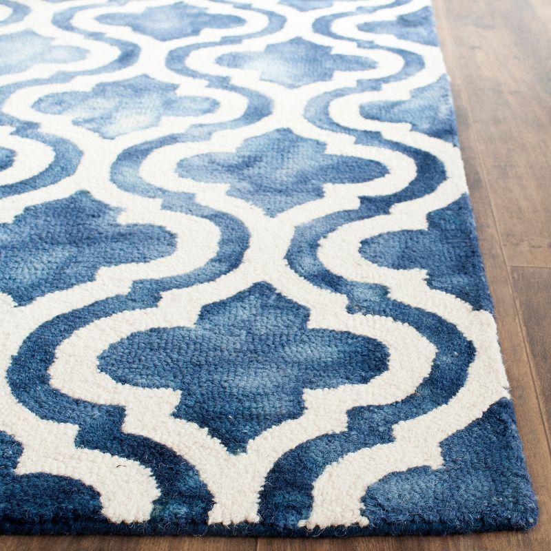 Dip Dye DDY537 Hand Tufted Indoor Area Rug - Navy/Ivory - 9'x12' - Safavieh