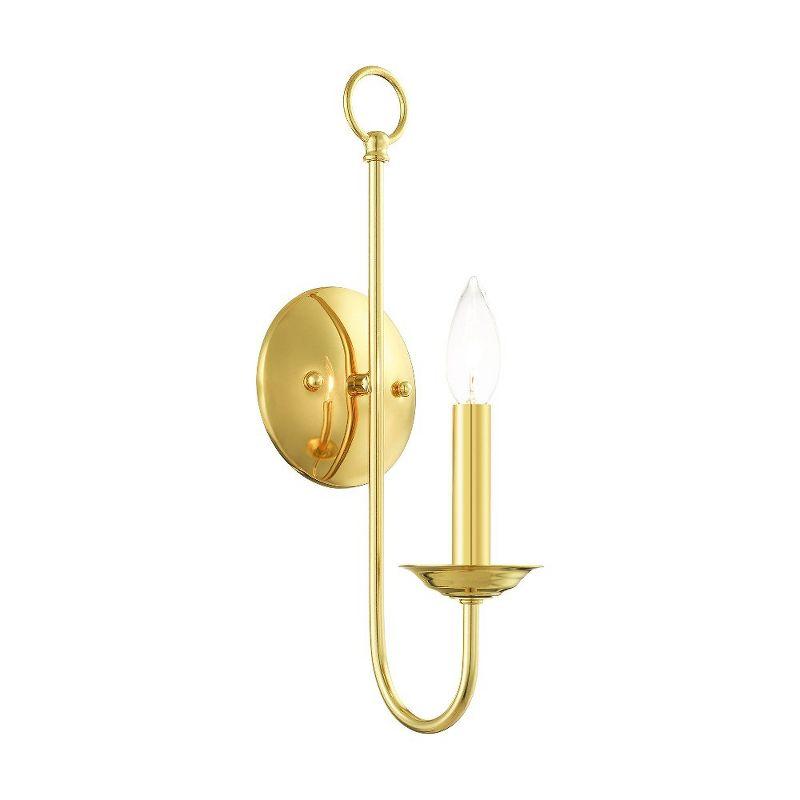 Livex Lighting Estate 1 - Light Wall Light in  Polished Brass