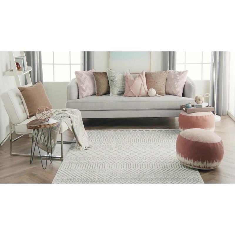 Nourison Passion Scandinavian Indoor Rug Ivory/Grey 5'3" x 7'3"