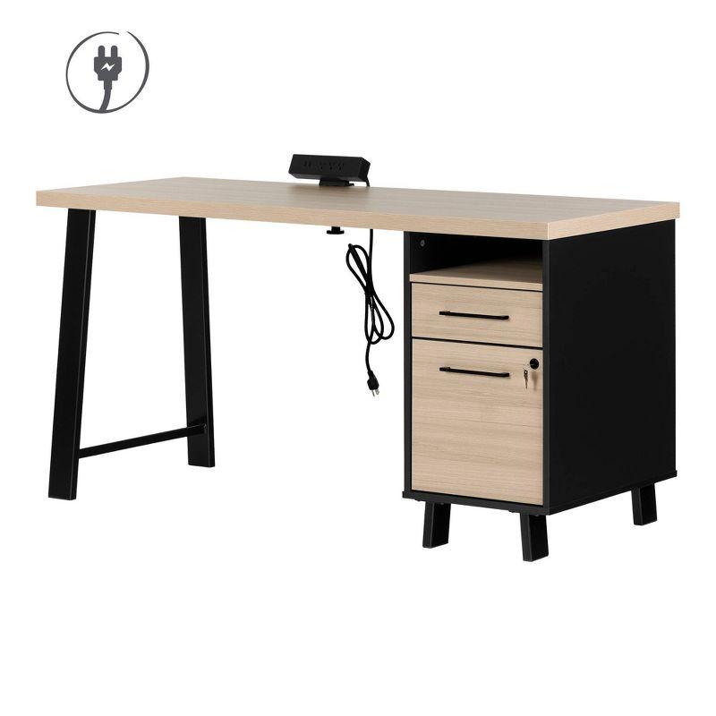 Pearcy Computer Desk with Power Outlet