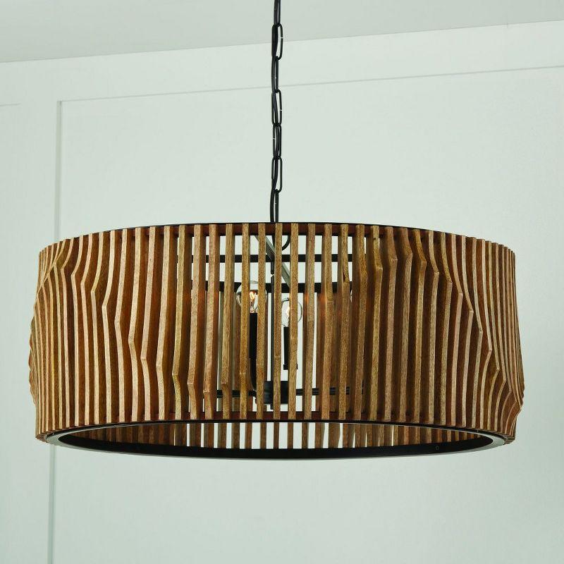 6 - Light Dimmable Drum Chandelier