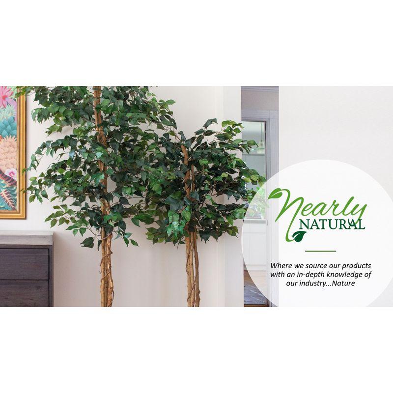 6ft Jingo Artificial Tree - Nearly Natural: UV-Resistant, Indoor/Outdoor, Potted