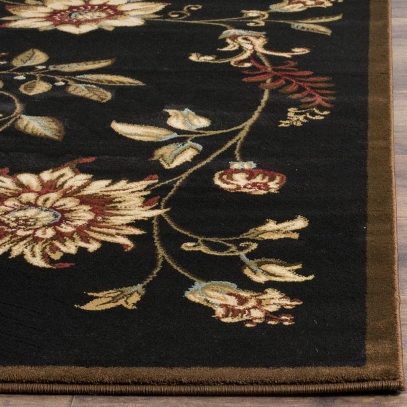 Lyndhurst LNH552 Power Loomed Area Rug - Black/Multi - 5'3"x7'6" - Safavieh
