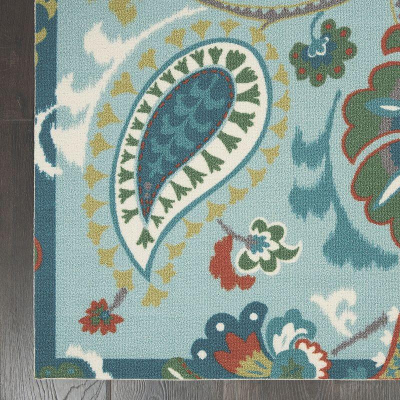 Waverly Sun N Shade SND73 Light Blue Indoor/Outdoor Area Rug 7'9" x 10'10"