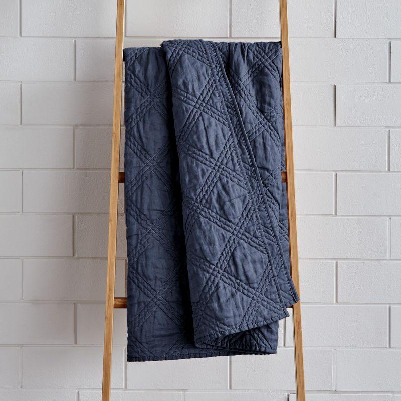 Levtex home Washed Linen Quilted Throw