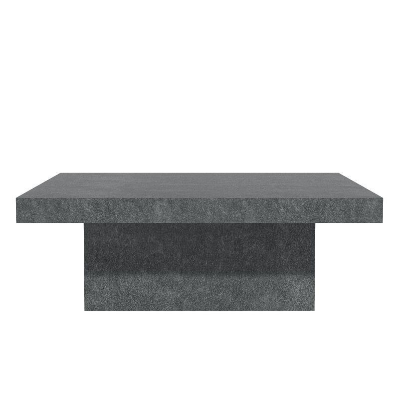 Carmelo 35.4'' Cement Gray Square Wood Coffee Table