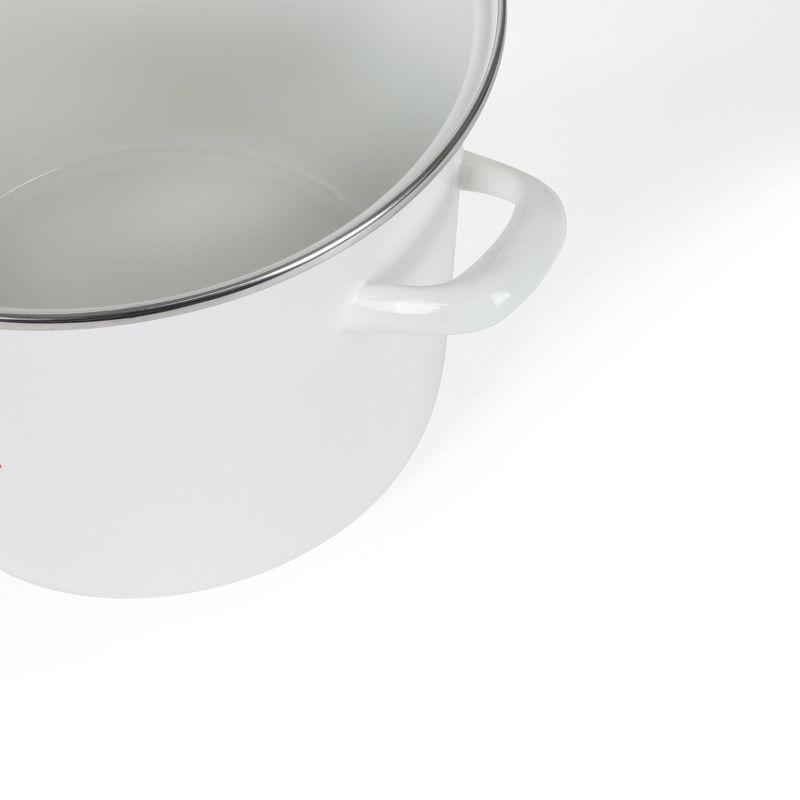 Martha Stewart Martha Stewart Thayer 16 qt Non-Stick Enamelware Stock Pot with Lid