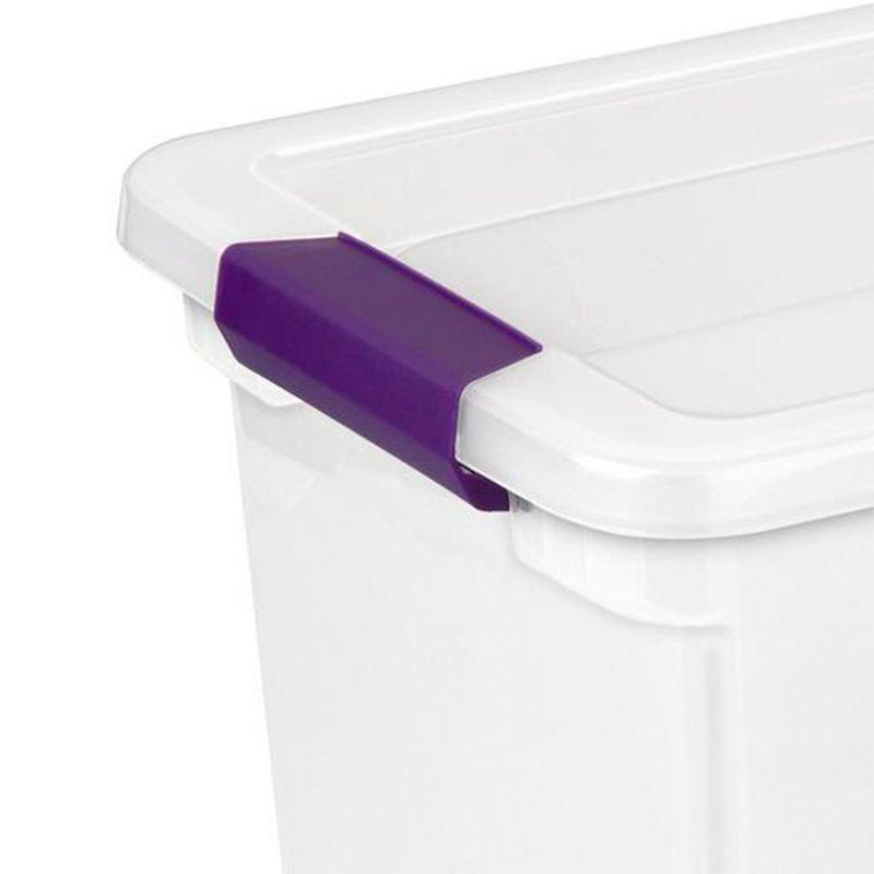 ClearView Kids' Room 27 Quart Plastic Stackable Storage Box with Latch Lid