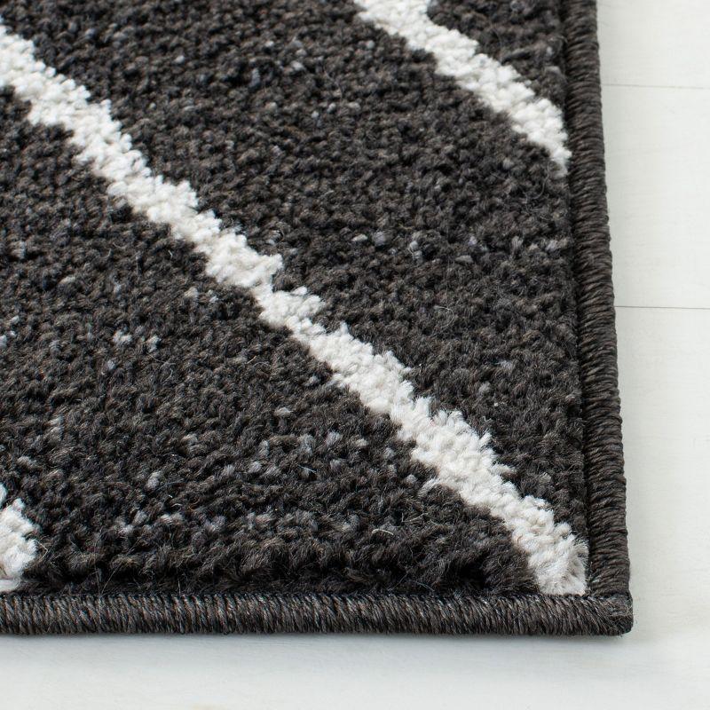 Adirondack ADR241 Machine Made Indoor Area Rug - Brown/Ivory - 6'x6' - Safavieh