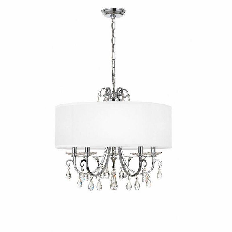 Crystorama Lighting Othello 5 - Light Chandelier in  Polished Chrome