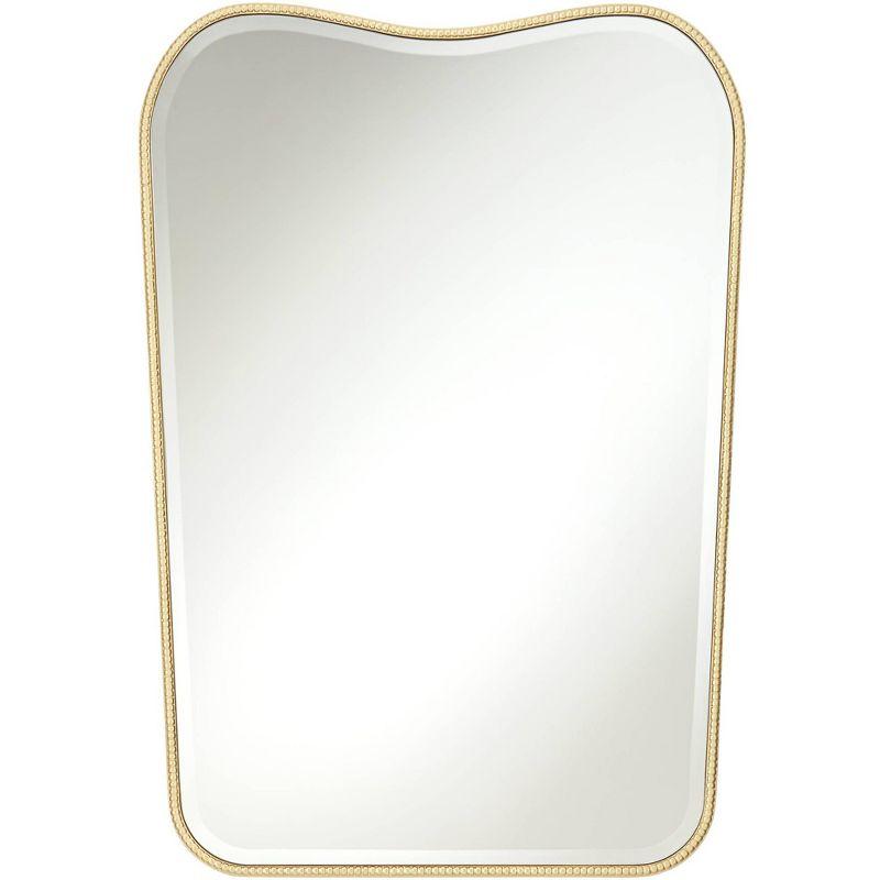 Lyana Modern Beveled Edge Vanity Mirror in Matte Gold