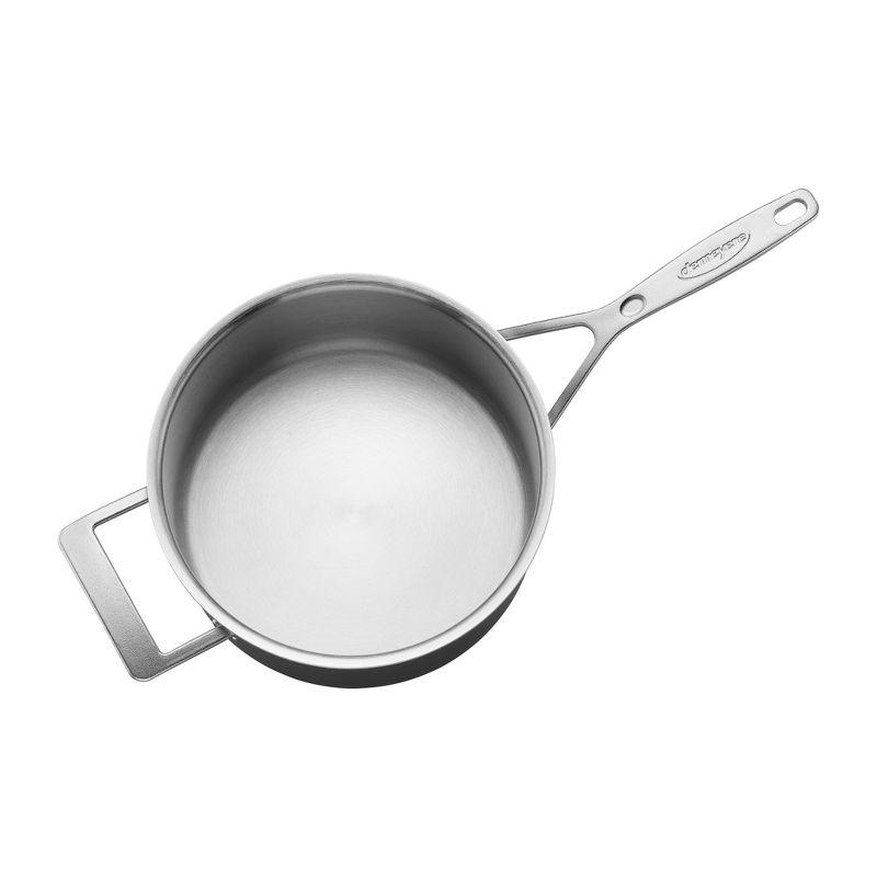 Demeyere 4-Quart Stainless Steel Saucepan with Helper Handle