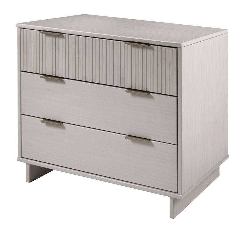 Manhattan Comfort 2pc Granville Dresser and Nightstand Bedroom Set Light Gray: Modern Style, 30-Day Warranty, Anti-Tip Hardware