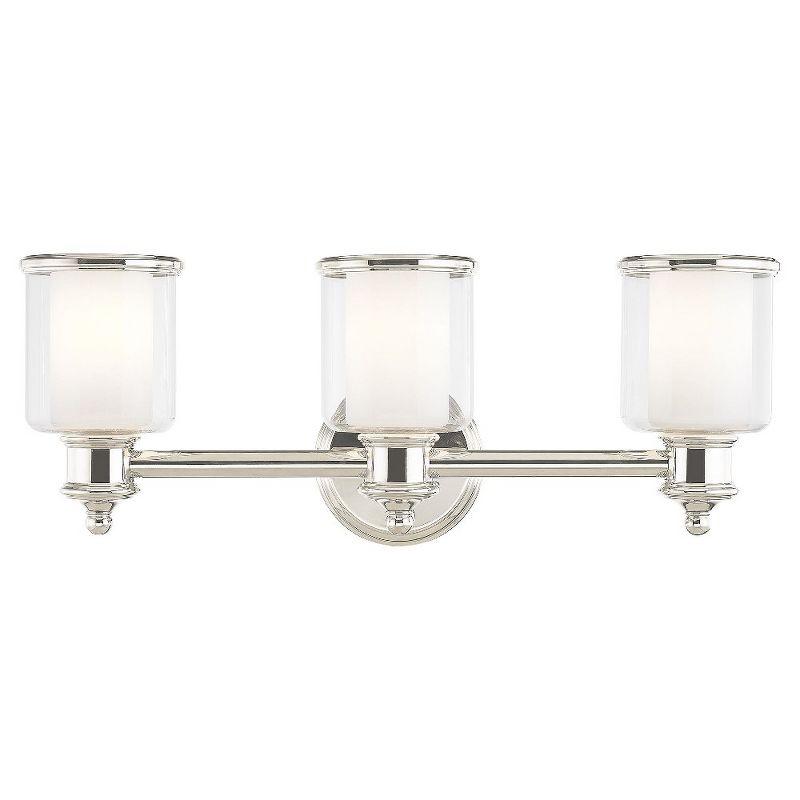 Livex Lighting Middlebush 3 - Light Vanity in  Polished Nickel