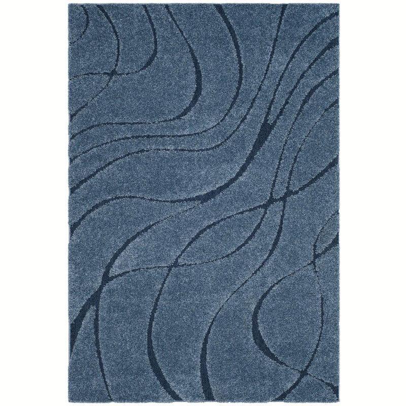 Florida Shag SG471 Power Loomed Area Rug  - Safavieh