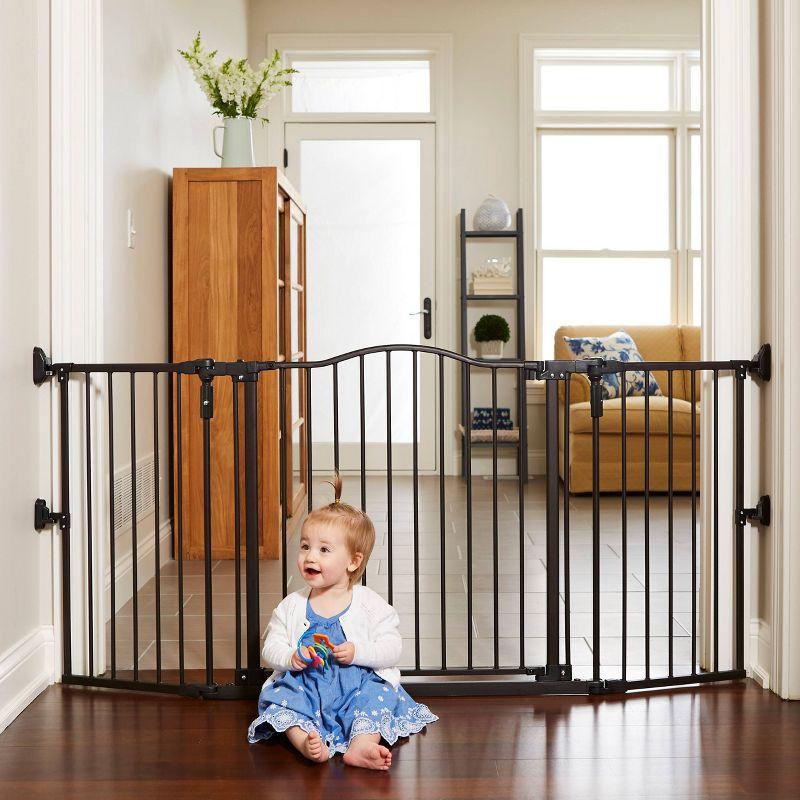 Toddleroo by North States Gathered Home Baby Gate - Matte Bronze -  38.3"-72" Wide