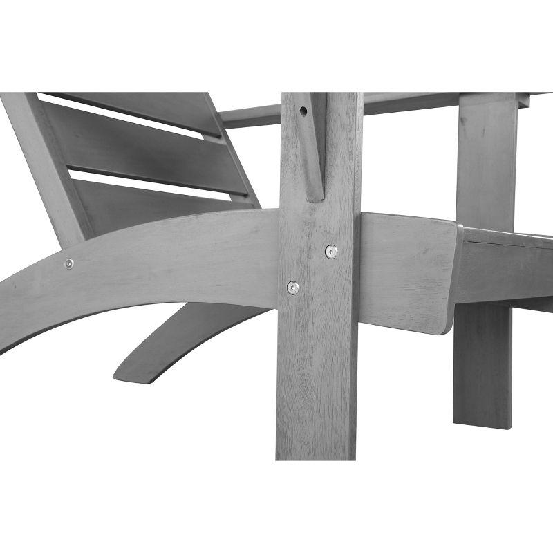 Rockport Outdoor Acacia Wood Chair with Cushion Gray - Linon