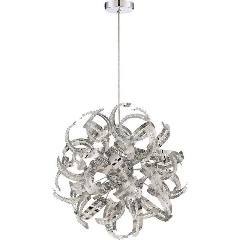 Quoizel Lighting Ribbons 5 - Light Pendant in  Crystal Chrome