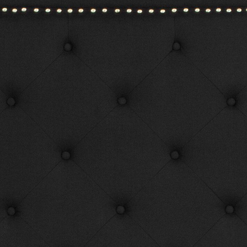 Flash Furniture Brighton Full Size Tufted Upholstered Platform Bed in Black Fabric