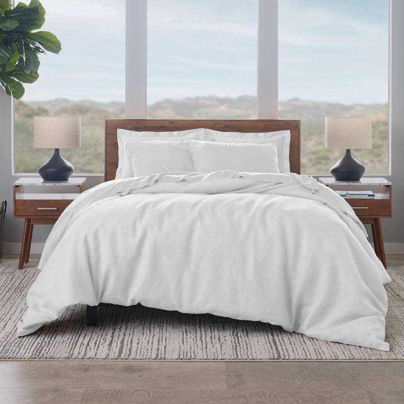 EJ Classic Ella Jayne 100% Luxe Cotton Sateen Duvet Cover Set - Smooth, Breathable, Comfort (Set of 3)