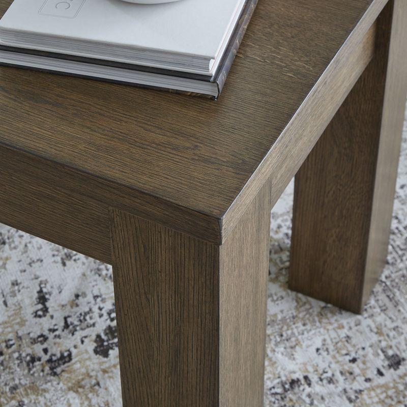 Signature Design by Ashley Rosswain End Table with Wireless Charging, Brown