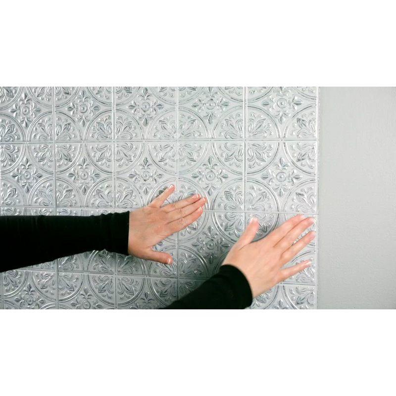10.5'' W x 10.5'' L PVC Peel and Stick Field Tile