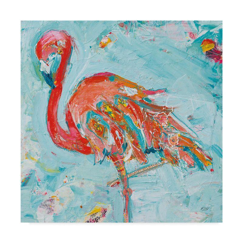 Trademark Fine Art -Kellie Day 'Flamingo Bright' Canvas Art