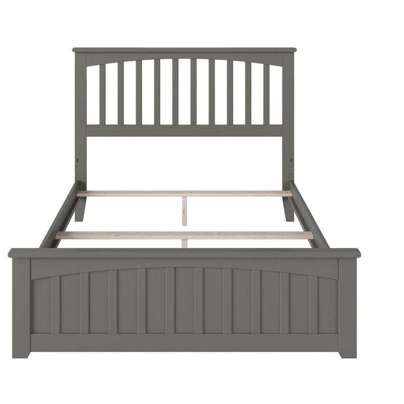 Mission Low Profile Solid Wood Platform Bed with Matching Footboard