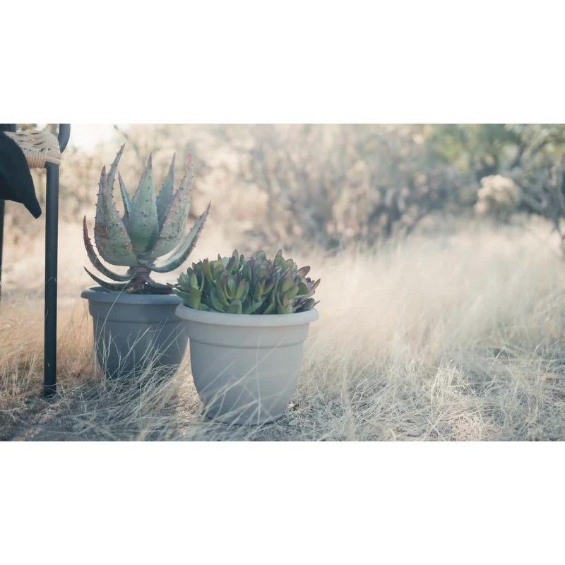 Modern Matte Black Resin Dura Cotta Window Box Planter - 19"x8"