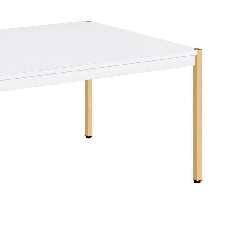 Acme Furniture Otrac Coffee Table White/Gold Finish