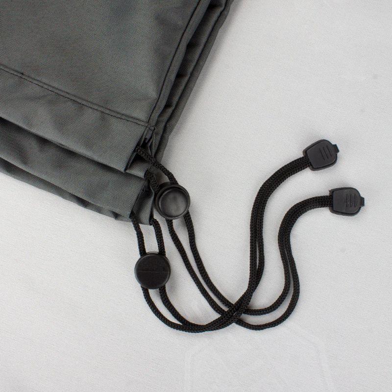 Shield Titanium 3-Layer Water Resistant Outdoor Dining Set Round Cover Dark Grey - 80x35"