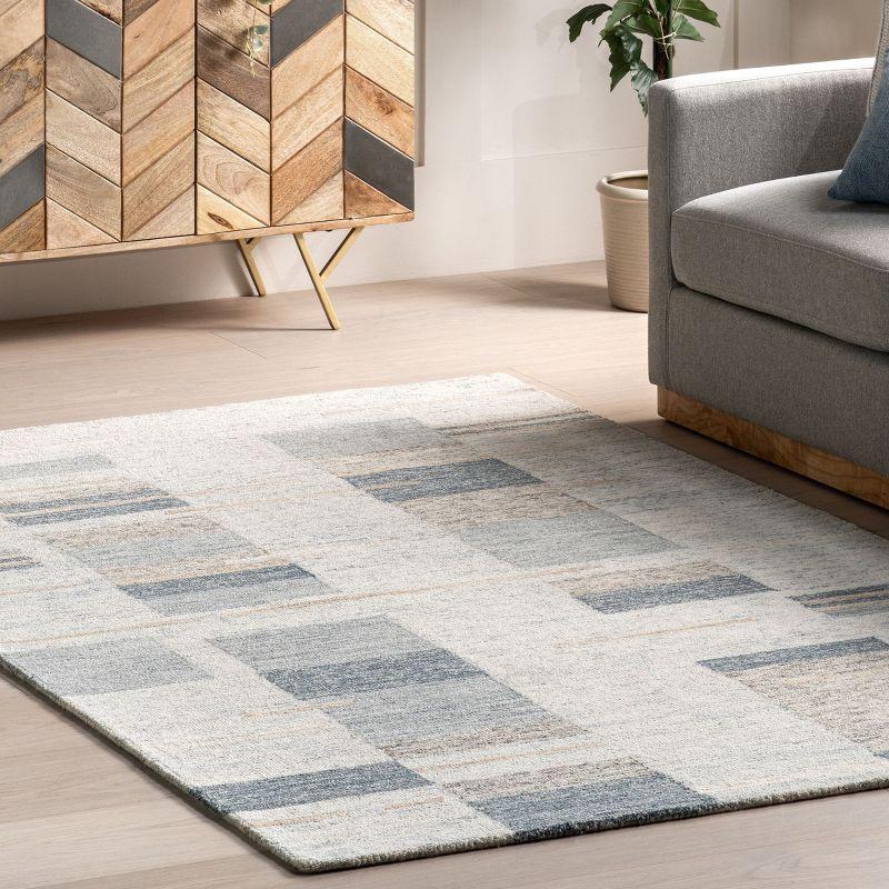 Nuloom Averill Modern Geometric Wool Indoor Area Rug