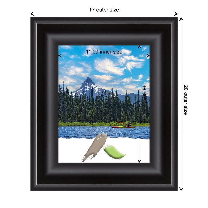 Amanti Art Grand Black Picture Frame Opening Size 11x14 in.