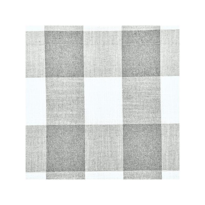 Kate Aurora Set of 2 Country Farmhouse Plaid Stain/Water Resistant Chair Cushions - Gray