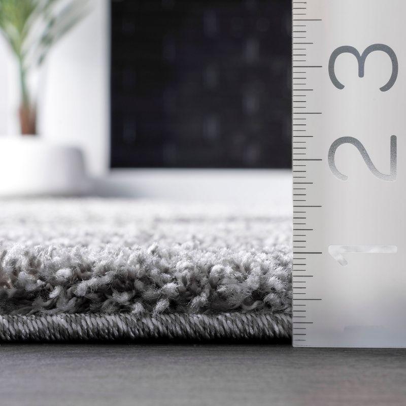 Nuloom Carolyn Abstract 4x6 Shag Indoor Area Rug for Living Room Bedroom Dining Room Nursery, Dark Grey