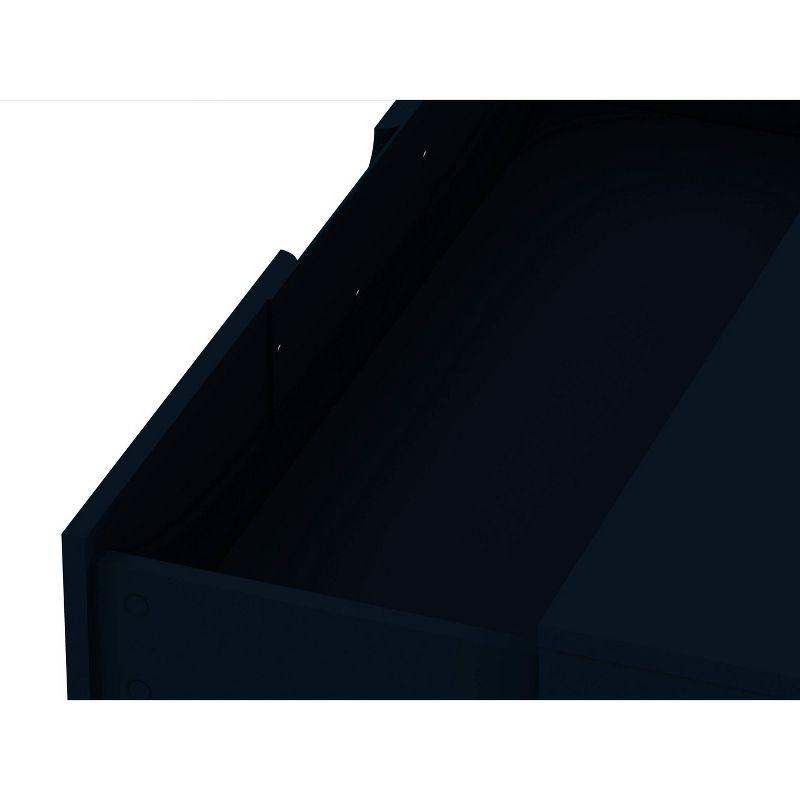 Manhattan Comfort Set of 2 Rockefeller 3 Drawer Dresser Tatiana Midnight Blue: MDF Bedroom Storage, Easy-Glide, Includes Anti-Tip Hardware