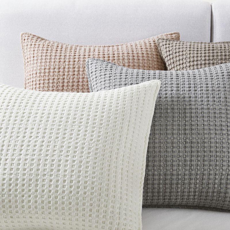 Mills Waffle Square Decorative Pillow - Levtex Home