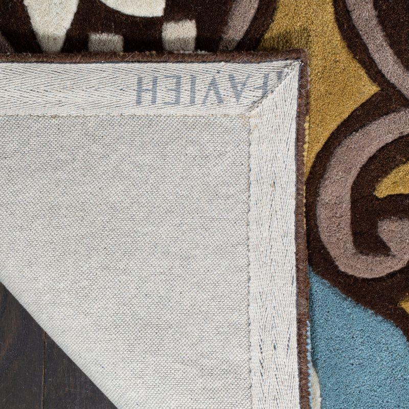 Wyndham WYD327 Hand Tufted Area Rug - Blue/Multi - 4'x6' - Safavieh.