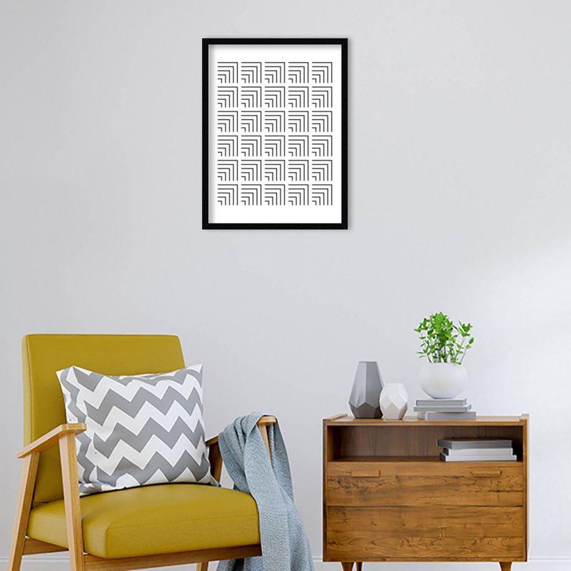 19"x25" Corners by Beth Vassalo Wood Framed Wall Art Print - Amanti Art: Modern Abstract Lithograph, Hardwood Frame