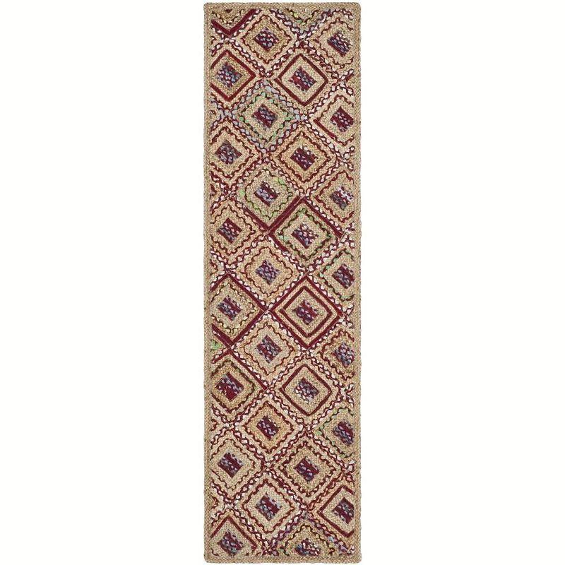 Cape Cod CAP354 Woven Indoor Area Rug - Natural/Red - 2'3"x4' - Safavieh