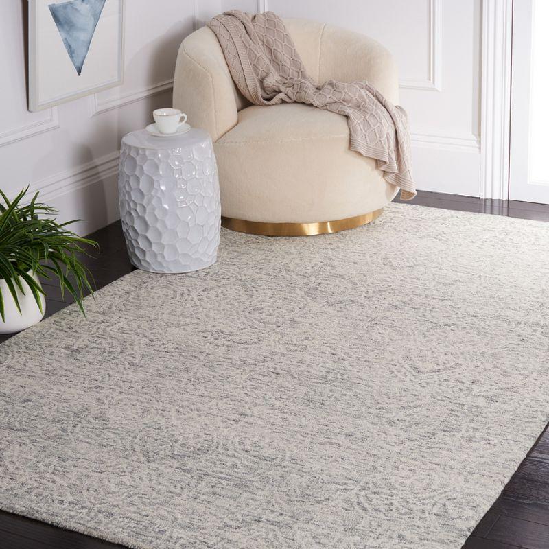 Metro MET998 Hand Tufted Indoor Area Rug - Dark Grey/Ivory - 4'x6' - Safavieh